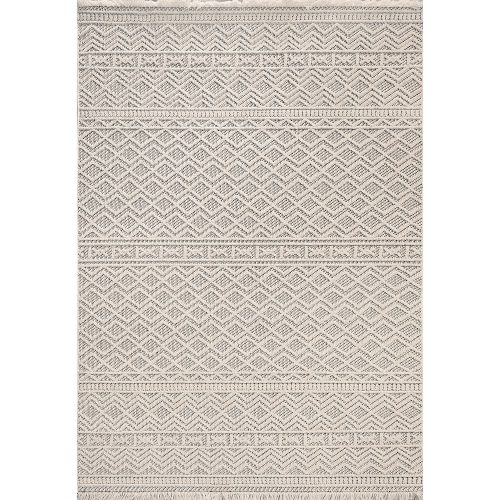 Dynamic Rugs 3610-109 Seville 7.10 Ft. X 10 Ft. Rectangle Rug in Ivory/Soft Grey